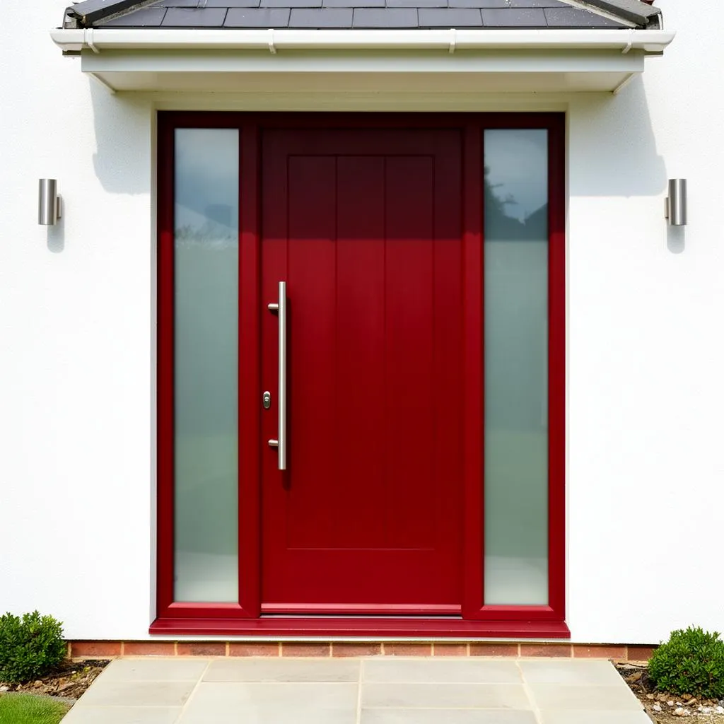 Red Contemporary with Sidelights - Portsmouth